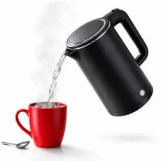 Chaleira Elétrica Agratto 1.8L Preta Moderna Aquecedora Ideal para Cozinha