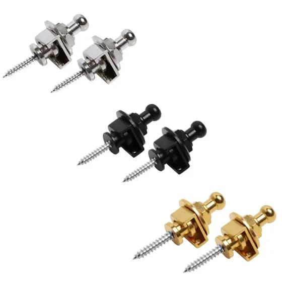 2 Strap Lock Roldana Trava Correia straplock anti queda para Guitarra Baixo Violão