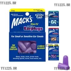 Tampões De Ouvido De Espuma Ultramacia Mack , 5 Pares , 32dB NRR , Confortáveis Para Dormir , Ronco , Concertos , Estudo