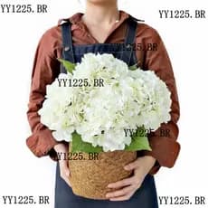 5 hortênsias de cabeça grande buquê de flores artificiais decoração do casamento para a casa