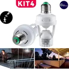 Sensor De Presença Com Fotocélula Para Lâmpada De Soquete