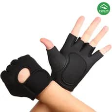 Kit com Par de Luvas de Academia Premium em Neoprene - Otimiza Performance no Treino de Musculação