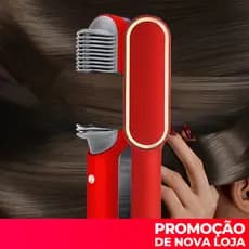 Escova De Pente Alisadora Para Secador De Cabelo Elétrico Profissional – 3 Em 1