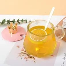 Copo de coroa com tampa de colher, copo de água de vidro resistente ao calor, leite doméstico para meninas, xícara de ch