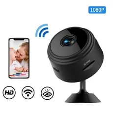 Câmera A9 Mini HD Com Sensor De Presença Wi-Fi Vermelho