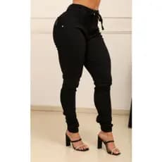 Calça Jogger Cargo Preta Feminina - Max Premium