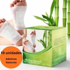 Adesivo Detox Para os Pés Kit 10 Unidades  Detox Relaxante Limpeza Noturna Bem-Estar