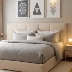 Kit Placas Cabeceira Estofada Adesiva Modular 40x30cm para Cama Box Solteiro Casal Queen King – Envio Rápido