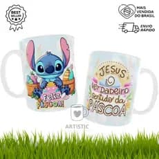 Caneca Personalizada de Páscoa Porcelana 325 Ml