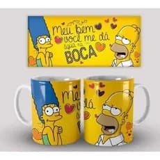 Caneca Personalizada Hommer Simpson em Porcelana 325 ML