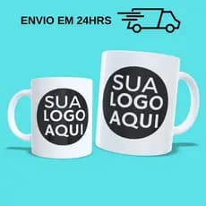 Caneca Personalizada com Sua Logo em Porcelana 325 Ml