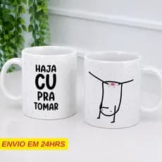 Caneca Personalizada Haja Cu Pra Tomar Porcelana 325 Ml- Presente Divertido Caneca Engraçada Presente Amiga