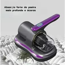 Aspirador de Pó Portátil Sem Fio Escova Removedor de Ácaro Recarregável USB