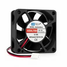 Micro Ventilador Ventoinha Cooler Fan 60x60x20 60mm 6cm 12v 0,15a Conector 2 Pinos