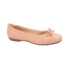 Sapatilha Casual Saltinho Baixo Laço Feminina Softli