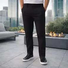Calça Sarja Social Esporte Fino Plus Masculina Gangster