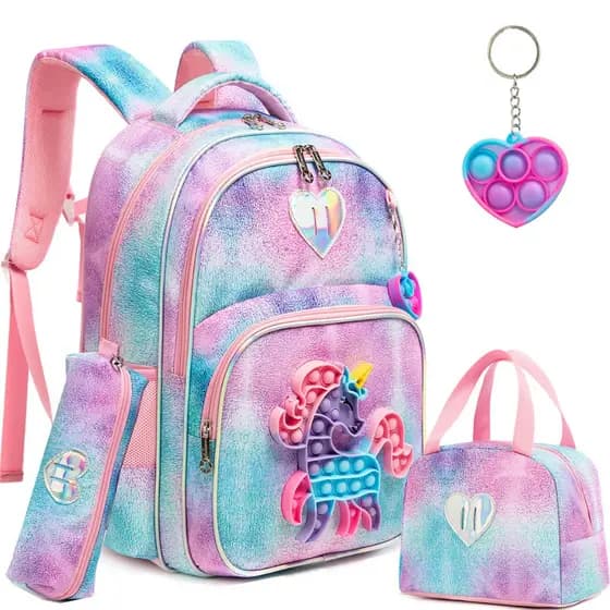Mochila Infantil Menina Escolar Mochilas Rodinha Mochila Bordo Kit Casual Infantis Dinossauro verde