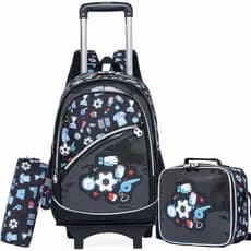 Mochila Infantil Menino Menina Mochilas Rodinha Mochila De Bordo Kit Casual Infantis Máquina de Jogo Verde