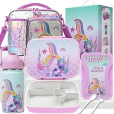 Marmita Infantil Caixa de Refeição Conjunto com Divisórias Lunch Box Infantil Almoceiro Infantil Vedação Conjunto de lan