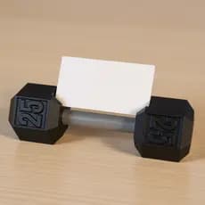 Porta Cartão De Visita Suporte Academia Halter Expositor Gym Personal Nutricionista Cartão de Visita