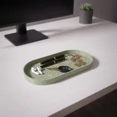 Porta Objetos Bandeja Porta Treco para Mesa Escritório Porta Chaves Decoração Minimalista