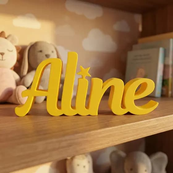 Letreiro Nome Personalizado Decorativo Placa Porta Maternidade Quarto Chá de Bebê Casamento Festa Enfeite Aniversário