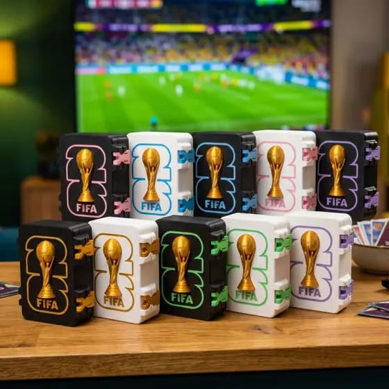 Caixa Porta Figurinhas Copa do Mundo 2026 Maleta Estojo de coleção Case para 1000 Figurinhas
