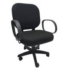 Cadeira Poltrona De Escritório Ergonômica Giga Para Obeso Plus Size Giratória Reforçada Tecido - Até 160kg