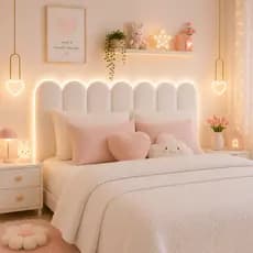 Cabeceira Modular Estofada Nuvem Cama Box Casal Moderna Luxo  Facil Instalação Envio Imediato