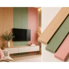 Ripas em MDF Cru e Coloridas 120mx5cm Painel Moderno Fácil Instalação Ripado Envio Rápido