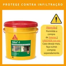 Aditivo Impermeabilizante Argamassa, Concreto e Cimento Sika N 1 Balde Com 18L Interno Externo
