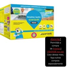 Impermeabilizante Tecplus Lastic 7000 Para Piscina Quartzolit 18kg Cor Cinza