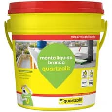 Manta Líquida Impermeabilizante Branca Quartzolit 18kg e 4,5kg