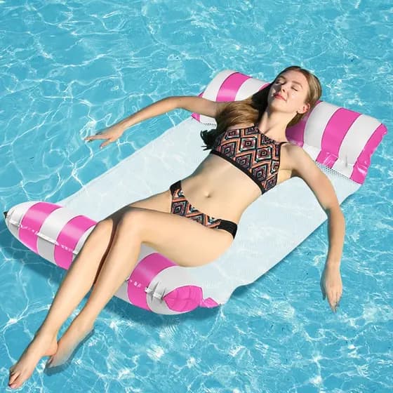 Boia Rede Flutuante Inflável – Cadeira e Cama para Piscina