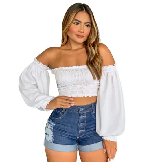 Short Feminino Jeans Short Curto Jeans Rasgado Feminino Da moda