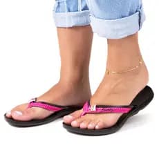 Chinela Feminina Anatômica Alcalay Esporão Anti stress Vegana Não Escorrega Confortável Super Macia Durável