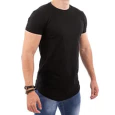 Camisa Blusa Camiseta Longline Ovesized Swag Algodão premium de Qualidade