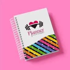 Planner fitness rotina de acadêmia e treinos organização para vida saudável agenda fitness treino