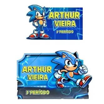 60 Etiquetas personalizadas Sonic - etiqueta escolar - adesivo escolar - etiqueta adesiva