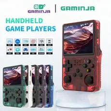 Vídeo Game Portátil R36S + de 15.000 Jogos Console 64g Linux Tela IPS 3.5 Polegadas Handheld Vídeo Game Console Portátil