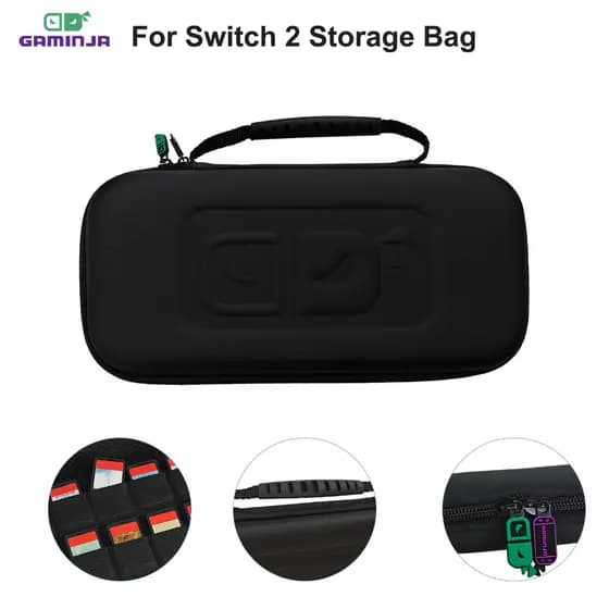 Para Switch 2 Novo Caso , Capa Protetora Com 10 Suportes De Cartucho De Jogo , Armazenamento De Transporte De Viagem