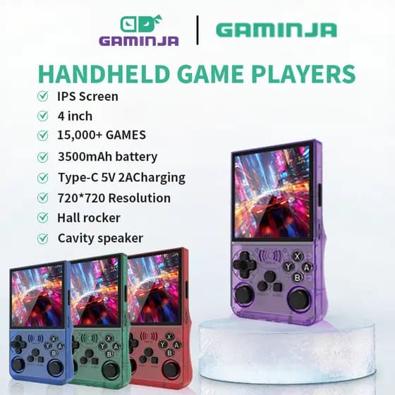 ANS13 Retro Console De Videogame Portátil 15000 + Jogos Linux Integrado 4.0 Polegadas Tela IPS De Bolso