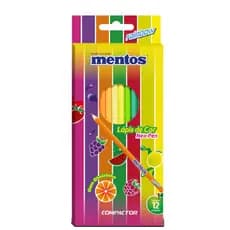 Lápis de Cor 12 cores Mentos com Cheiro - Compactor