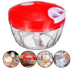 Processador Triturador Manual  Alimentos Legumes Frutas Ideal Conzinha 500ml - 3 Lâminas Portátil...