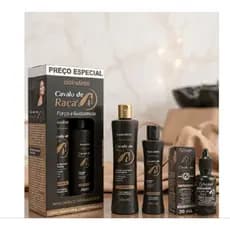 Kit Cavalo de Raça 5Itens Hidratação Capilar e Tõnico Antiqueda Bio Instinto o Melhor Para Seu Salão