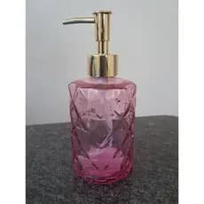 Porta Sabonete Dispenser Líquido Vidro 400ml Color Multiuso Lavabo Versátil