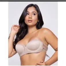 Sutiã Tomara Que Caia 3 Tiras Com Bojo Strappy Reforçado Super Confortável  Para o Dia a Dia..