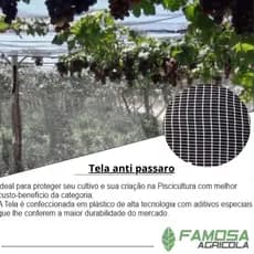 Tela anti pássaro branca com 4 metros de largura e diversos comprimentos