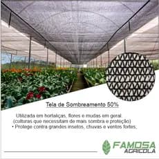 Tela sombrite 50% sombreamento para horta viveiro estufa