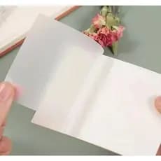 Mini Bloco Adesivo Transparente Bloco de Notas Escolar Para Planejamento  e Papelaria 50 Folhas